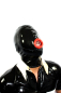 Preview: Latexmaske Hardgaming - Latex Maske mit Donutmund